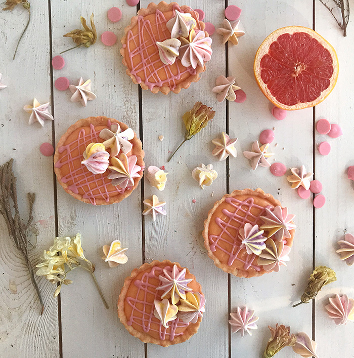 Тарталетки с грейпфрутовым курдом