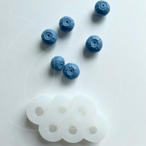 Молд силиконовый 3D "Ягода голубики" 6 шт 02425