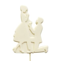 Фигурка из шоколадной глазури "Топпер свадебный пара" ФГ172		