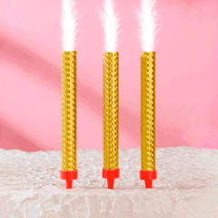 Свеча декоративная "Фонтан" 12 см 3 шт 10329345