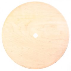 Подложка под торт деревянная с отверстием 3-4 мм 28 см 