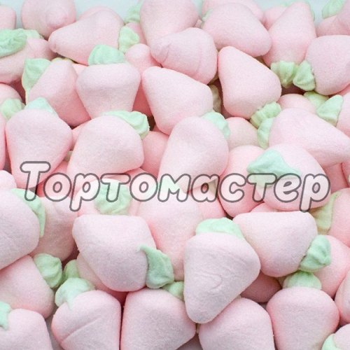 Украшение кондитерское маршмеллоу "Клубника розовая" 100 г 